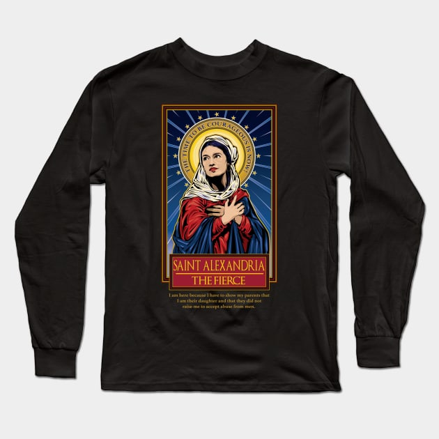 AOC Alexandria Long Sleeve T-Shirt by Pop Art Saints